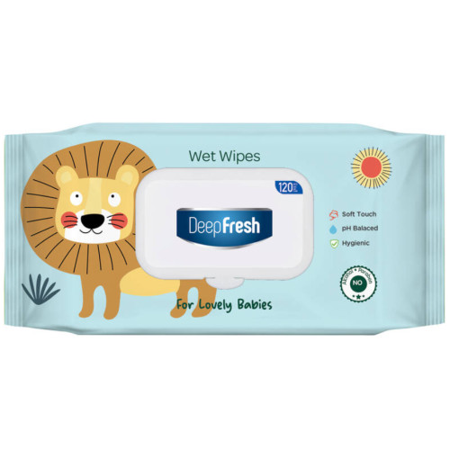 Влажные салфетки DeepFresh Lovely Babies Lamb, 120 шт